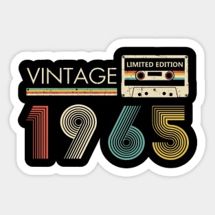 Vintage 1965 Limited Edition Cassette 59th Birthday Sticker